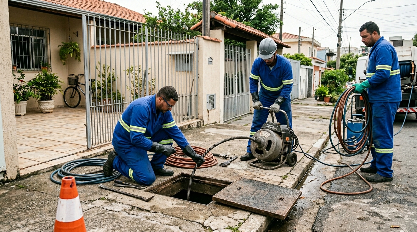 Desentupimento de esgoto em São Gonçalo-RJ